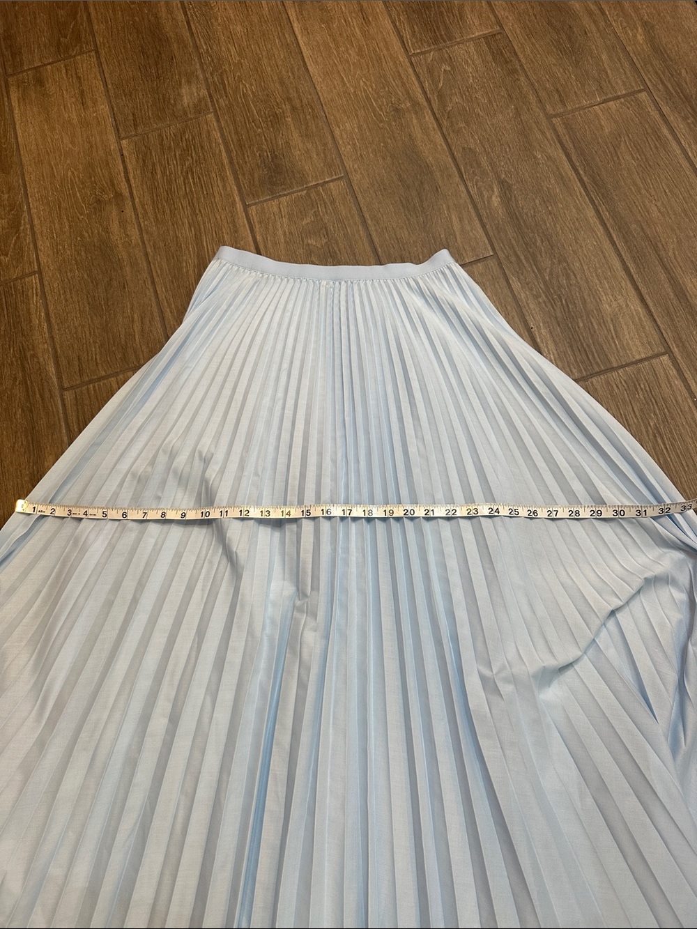 Babaton by Aritzia Skyline Blue Pleated Asymmetrical Skirt. NWT. Medium. - Picture 6 of 10